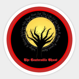 Canterville Ghost - almond tree Sticker